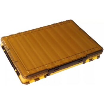 Коробка Kosadaka TB-S31A-Y, 34*21.5*5 см для воблеров, двухсторонняя, жёлтая