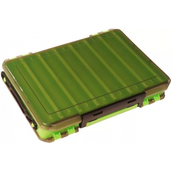 Коробка Kosadaka TB-S31B-GRN, 27*19*5 см для воблеров, двухсторонняя, зелёная