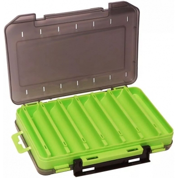 Коробка Kosadaka TB-S31D-GRN, 20*13.5*3.5 см для воблеров, двухсторонняя, зелёная