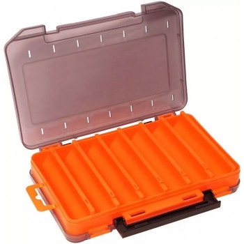 Коробка Kosadaka TB-S31D-OR, 20*13.5*3.5 см для воблеров, двухсторонняя, оранжевая