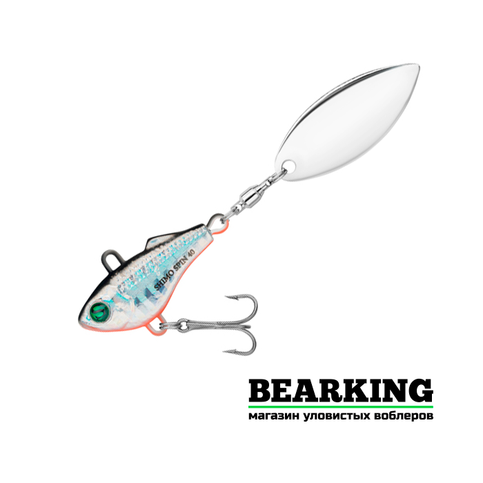 Тейл-спиннер Sprut Shimo Spin 40 (40mm/21g) цв. SBK