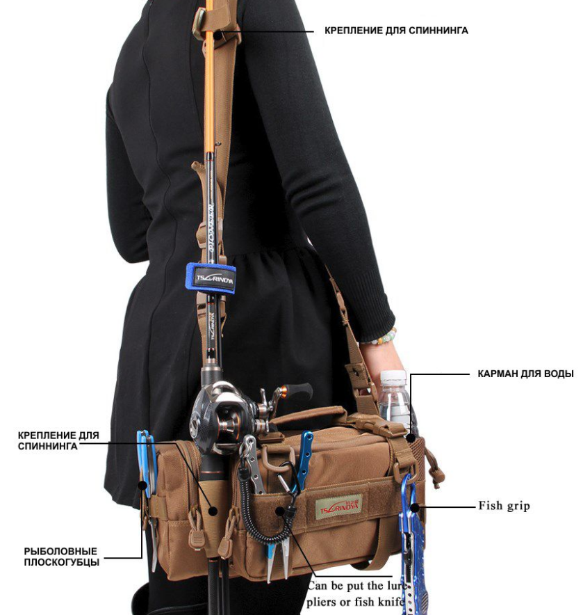 Универсальная рыболовная сумка TSURINOYA M5